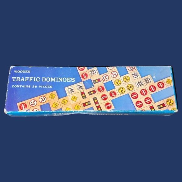Vintage Safety Sign Dominoes by House Of Lloyd Game - Picture 1 of 3